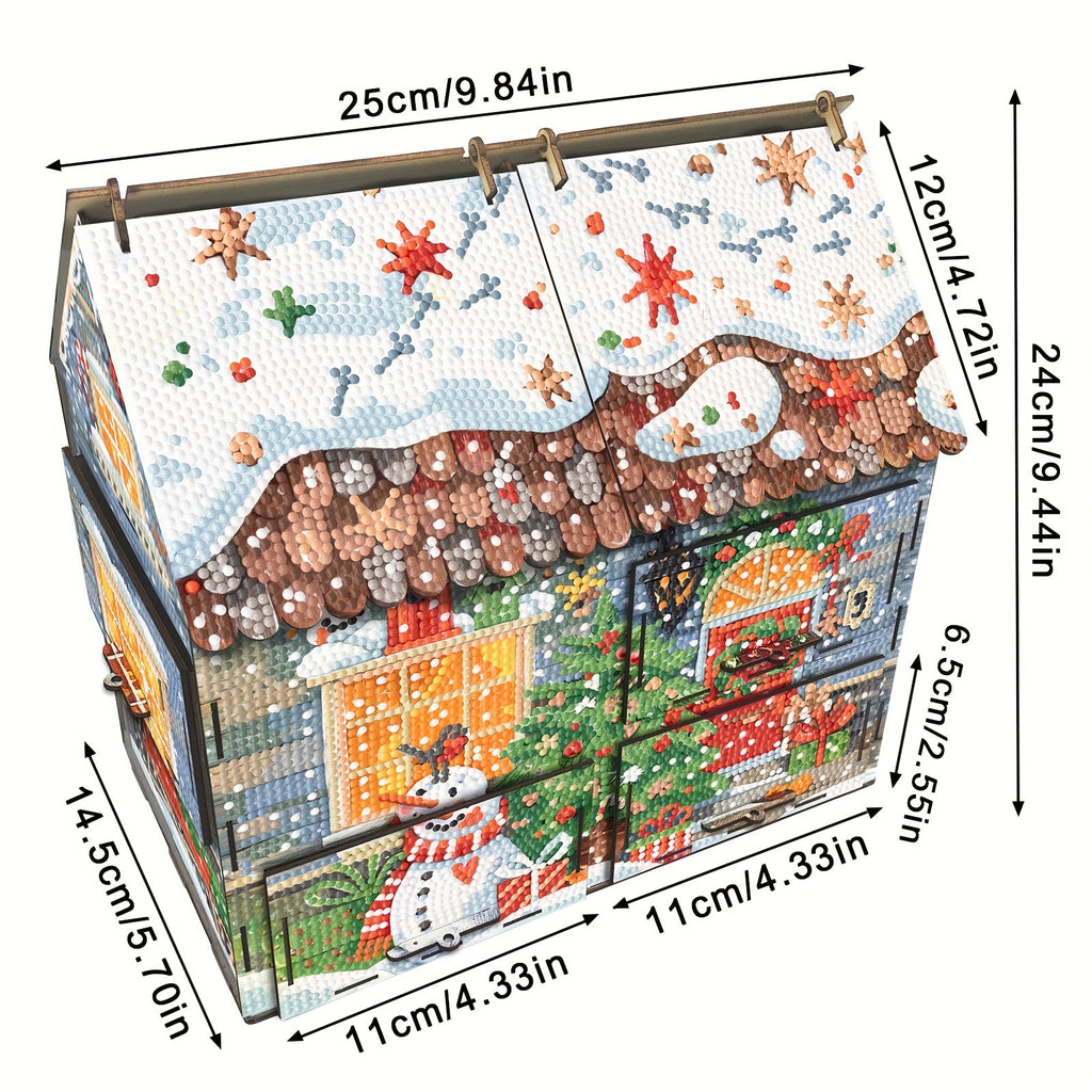 House with drawers | Building kit | Diamond painting