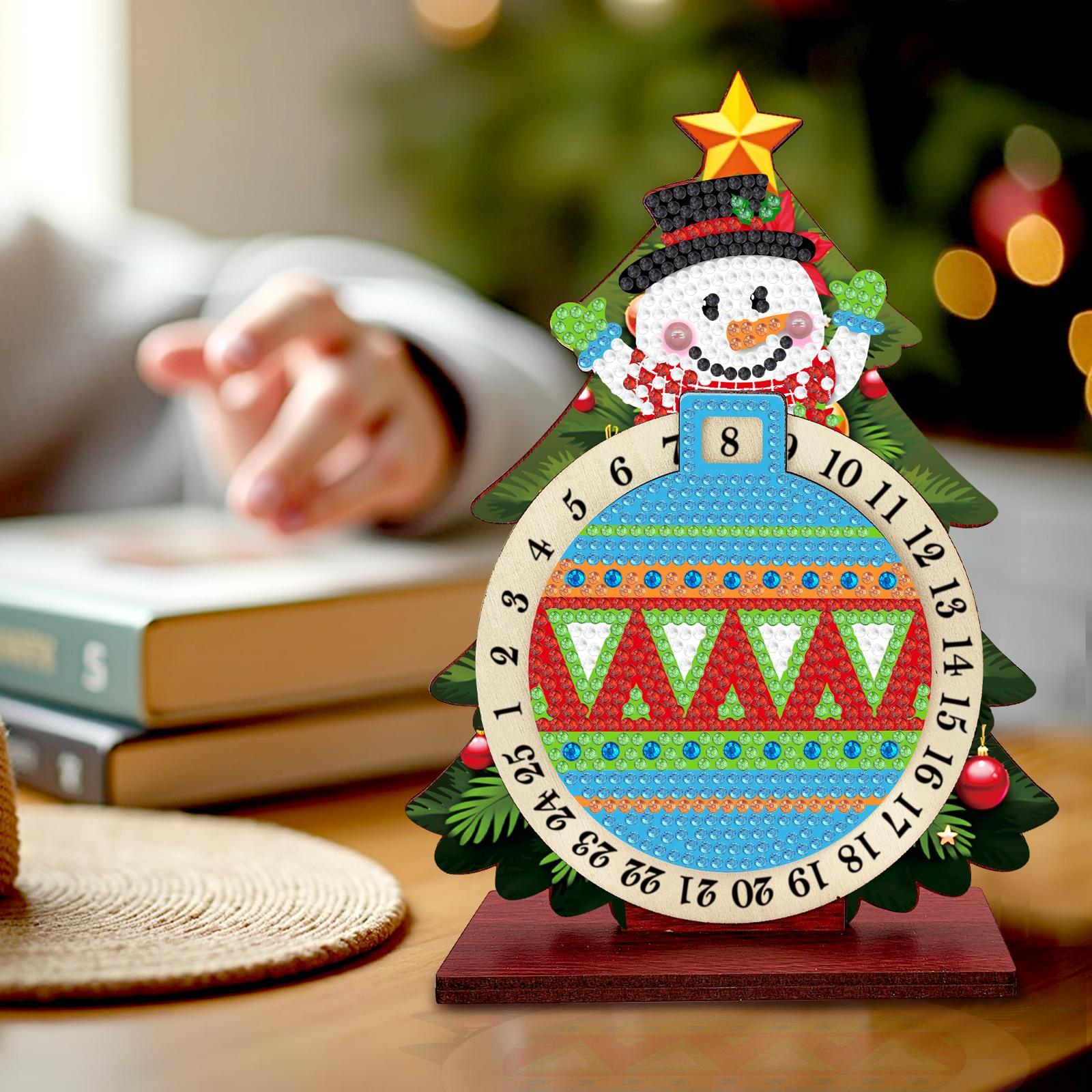 Snowman in Christmas Tree | Calendar | Diamond Painting