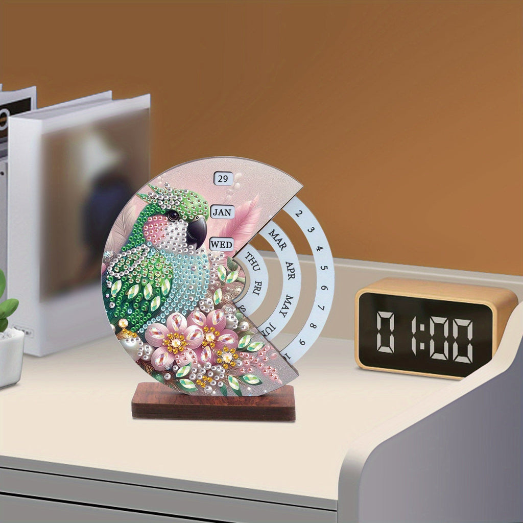 Green Bird | Calendar | Diamond Painting
