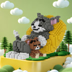 Sleeping Cat & Mouse | Building Blocks