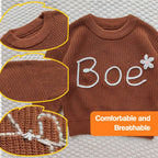Personalized Name Cozy Toddler Sweater