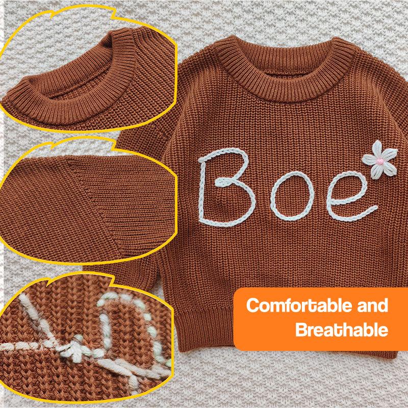 Personalized Name Cozy Toddler Sweater