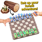 Magnetic Mushroom-Themed Chess Set