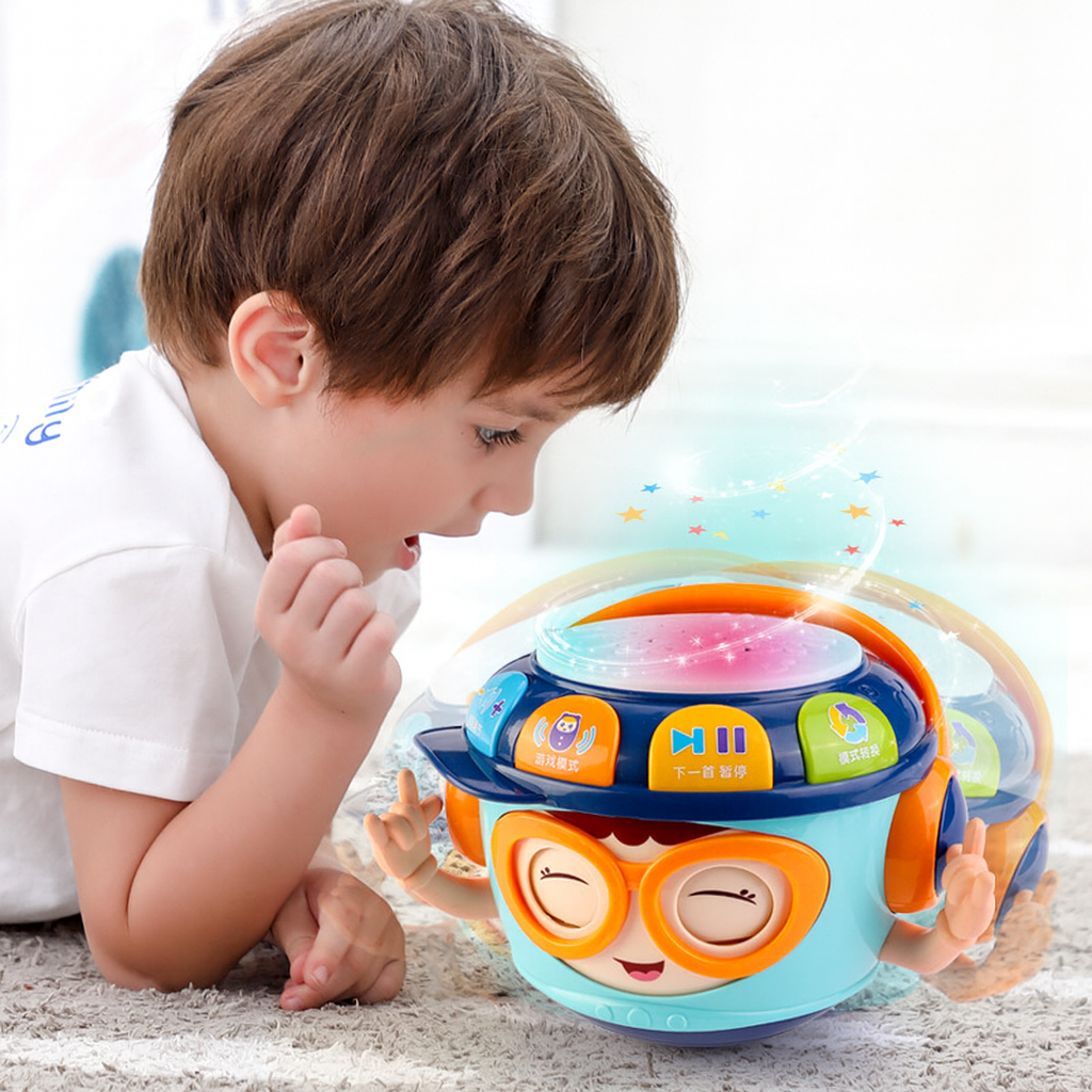 Infant Music Projection Hand-Pat Drum Educational Toy