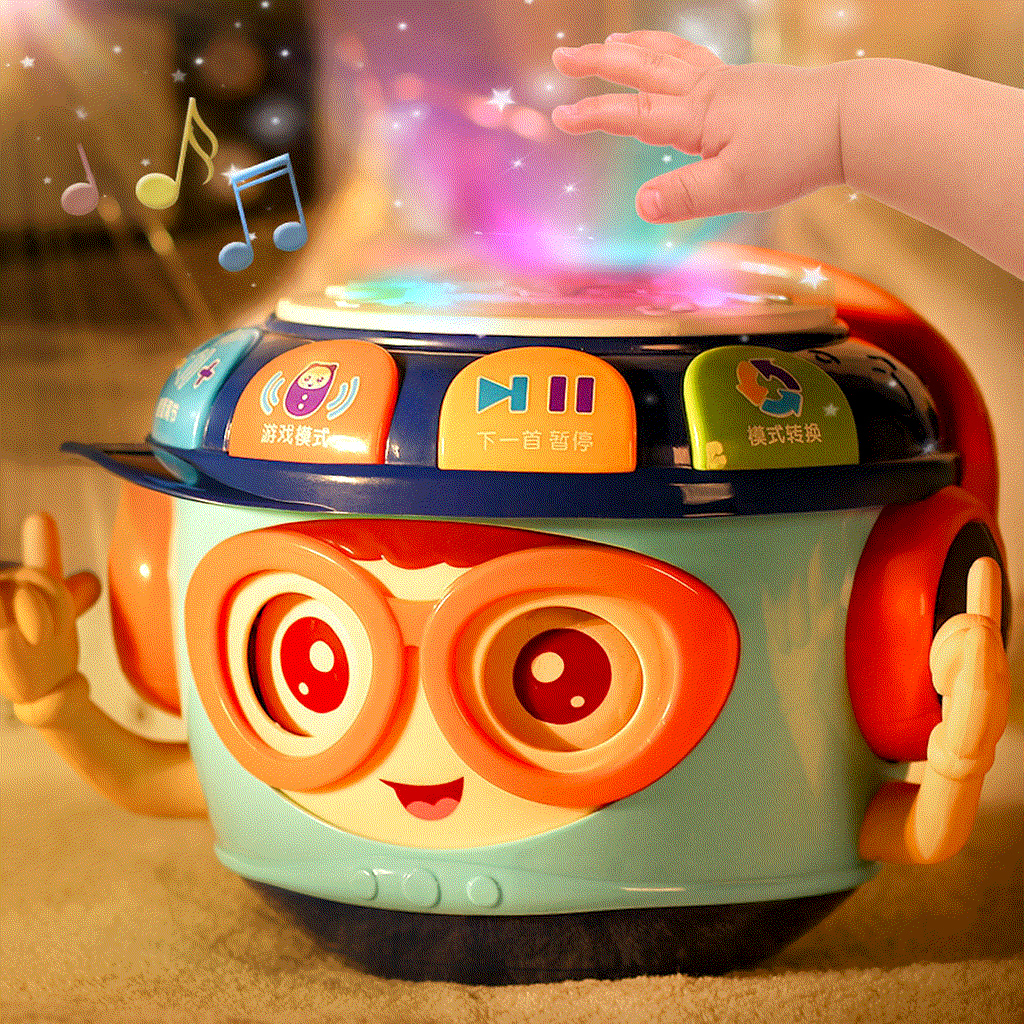 Infant Music Projection Hand-Pat Drum Educational Toy