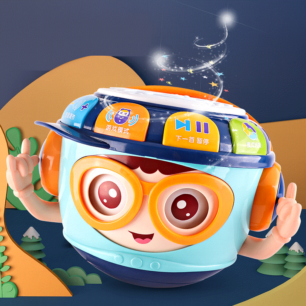 Infant Music Projection Hand-Pat Drum Educational Toy