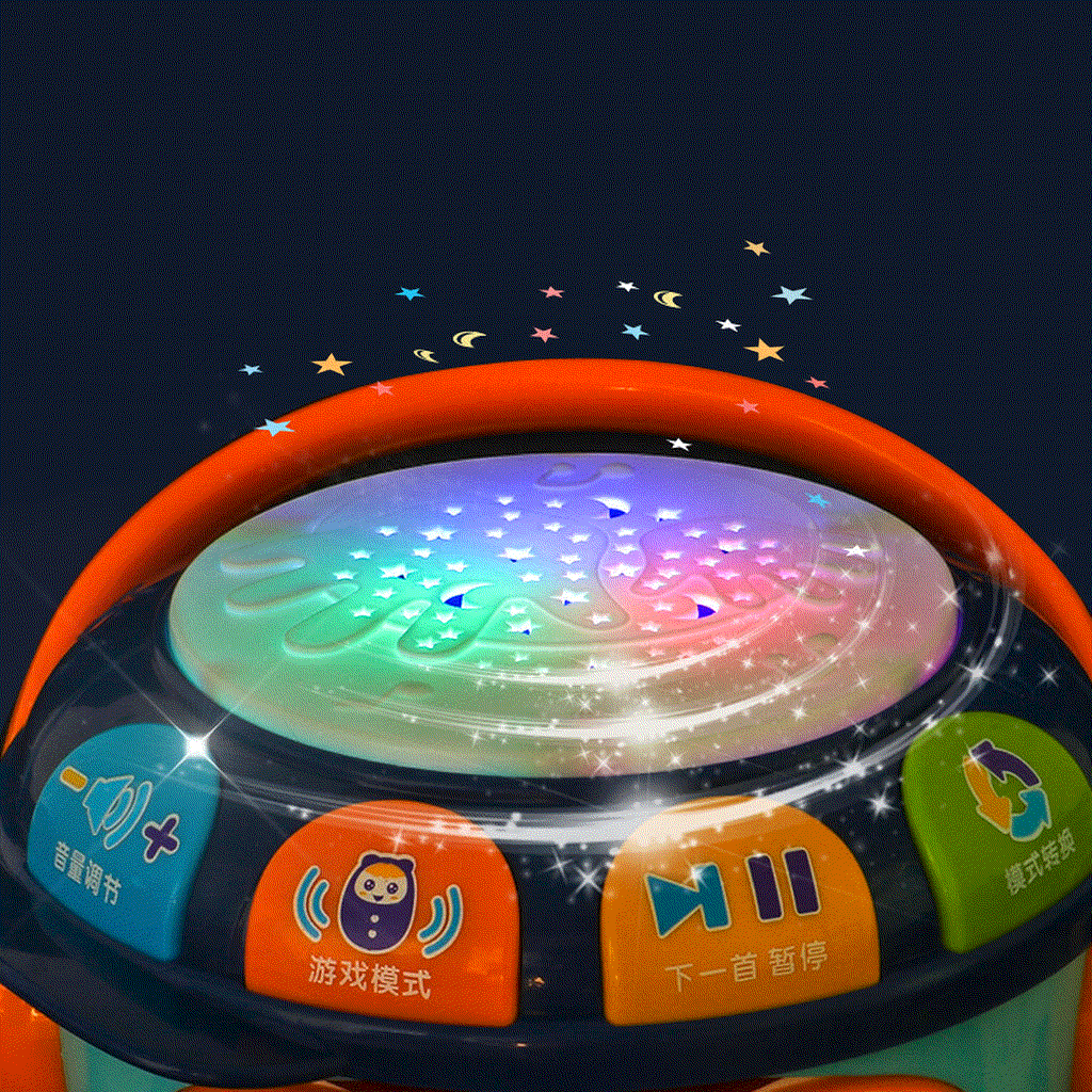 Infant Music Projection Hand-Pat Drum Educational Toy