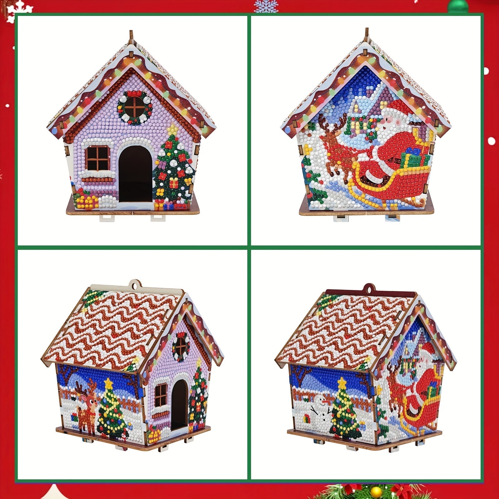 Christmas House | Tree Pendant | Diamond Painting