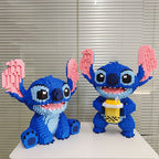 Sitting blue creature | Building blocks