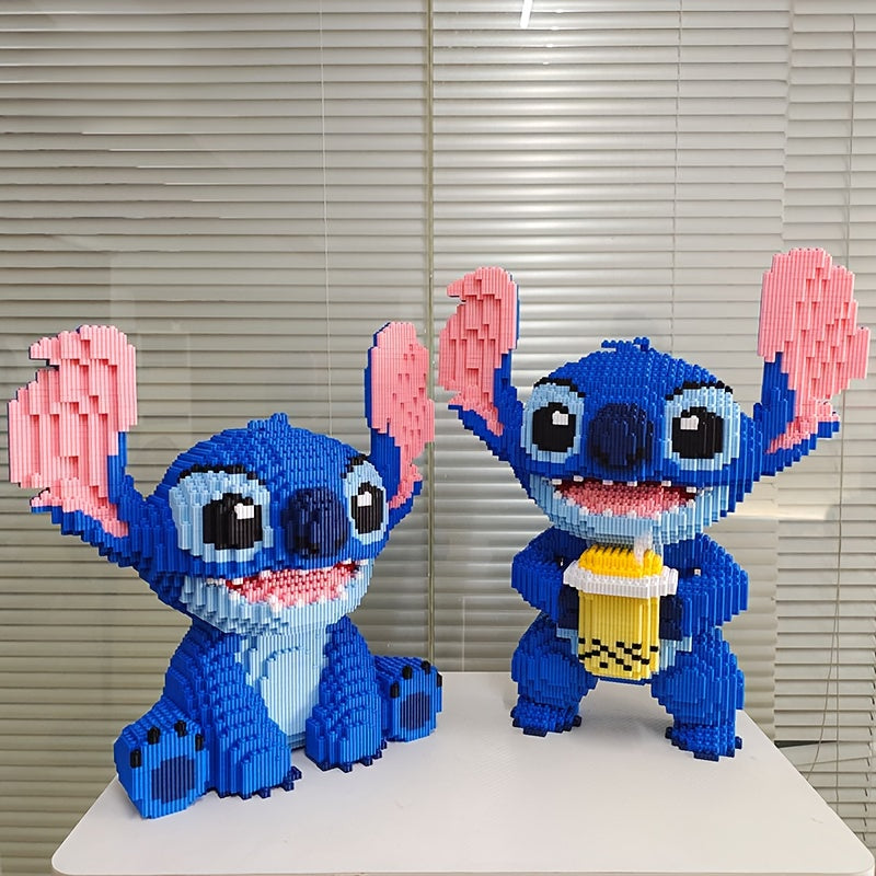 Sitting blue creature | Building blocks