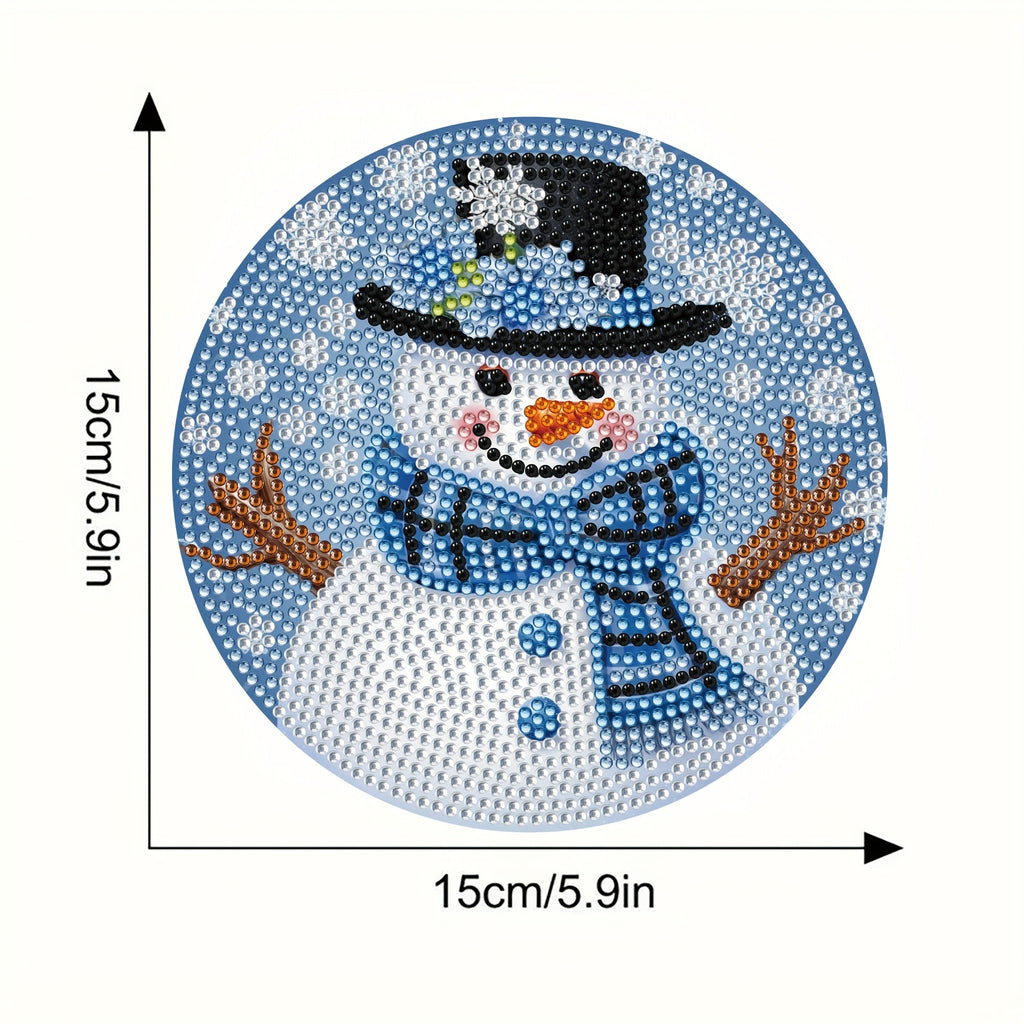 Snowman placemats | 4 pieces | Diamond painting