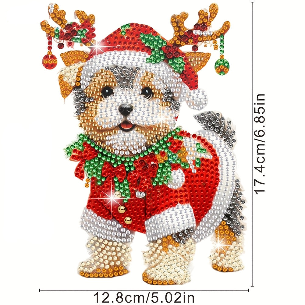 Moving Christmas Dog | Diamond Painting