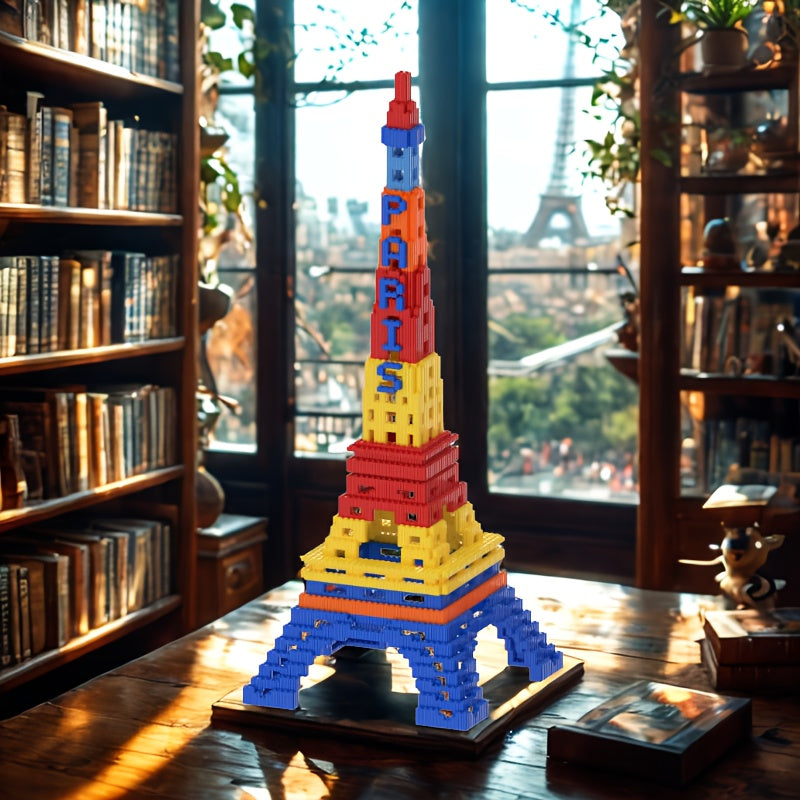 Colored Eiffel Tower | Building Blocks