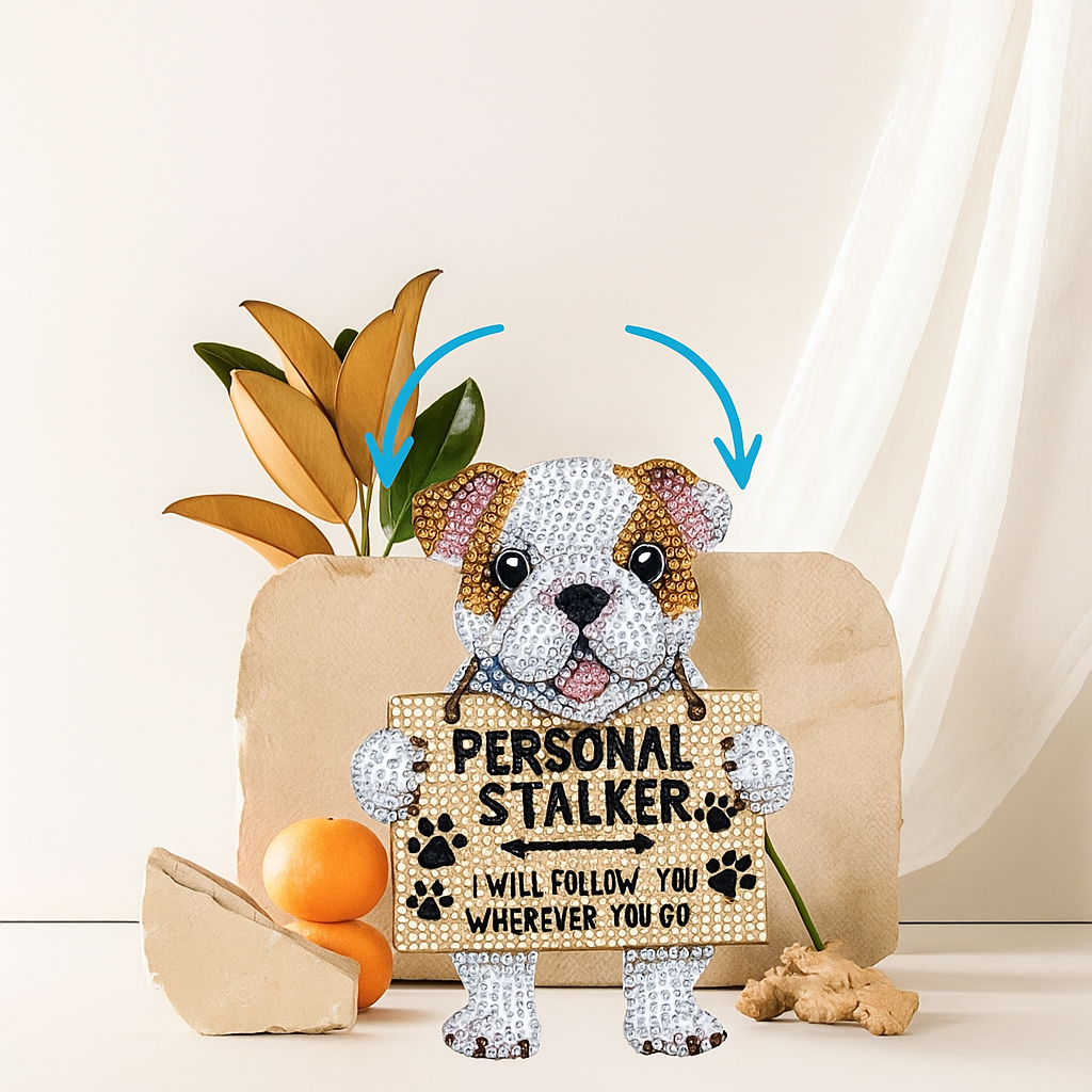 Moving dog | Diamond painting