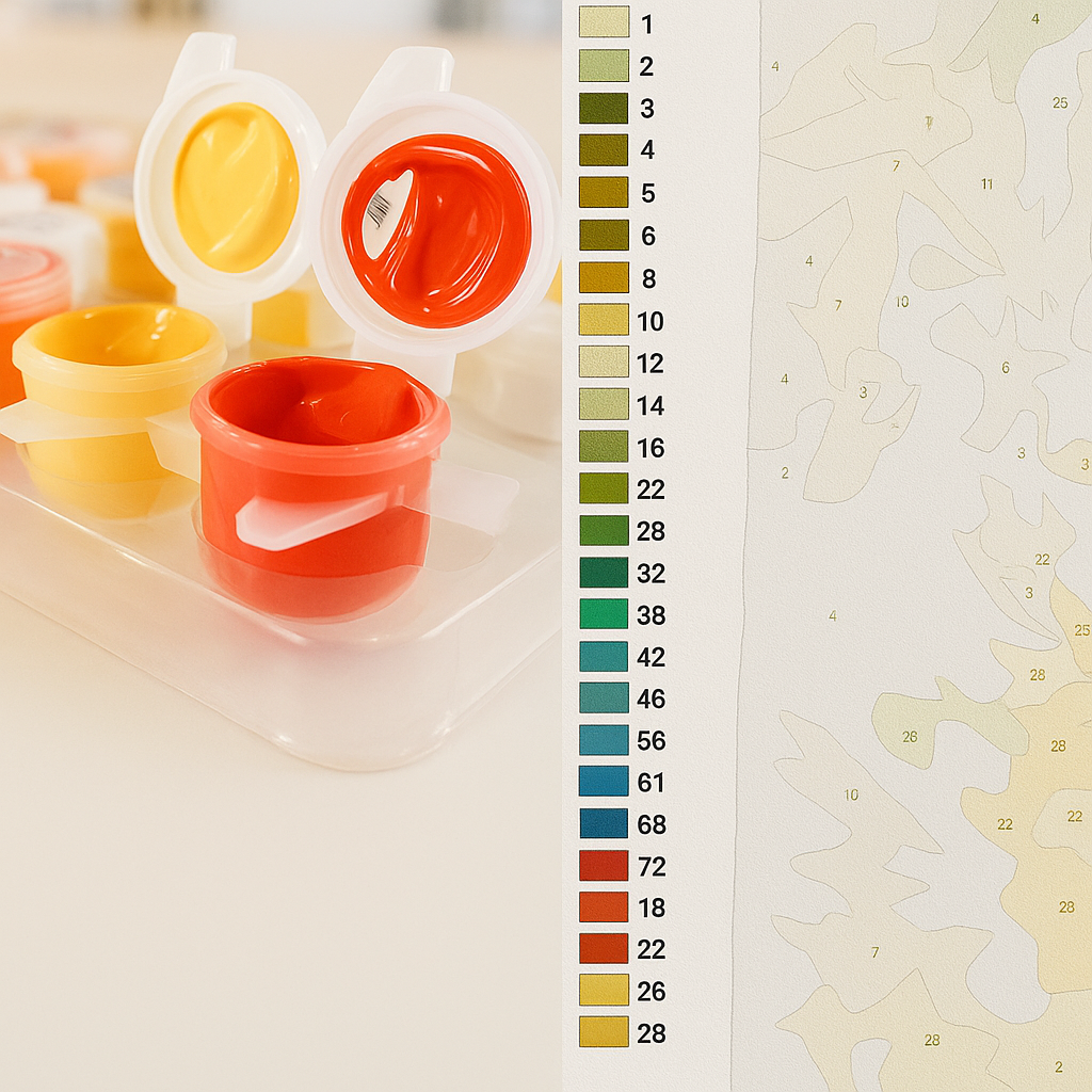 Orange Paint-by-Numbers