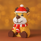 Reindeer with Scarf | Building Blocks