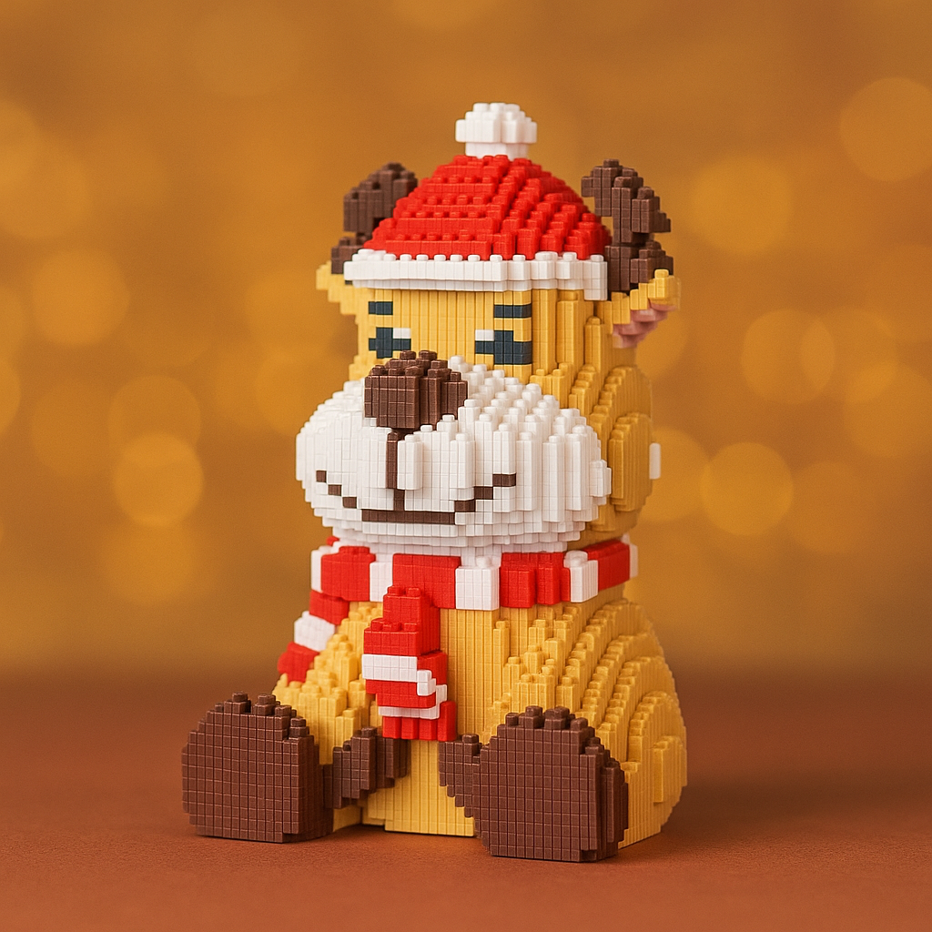 Reindeer with Scarf | Building Blocks