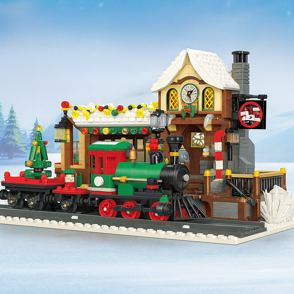 Christmas Train Station | Building Blocks