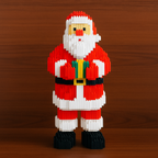 Santa Claus with Gift | Building Blocks