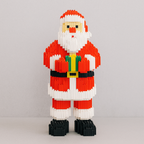 Santa Claus with Gift | Building Blocks