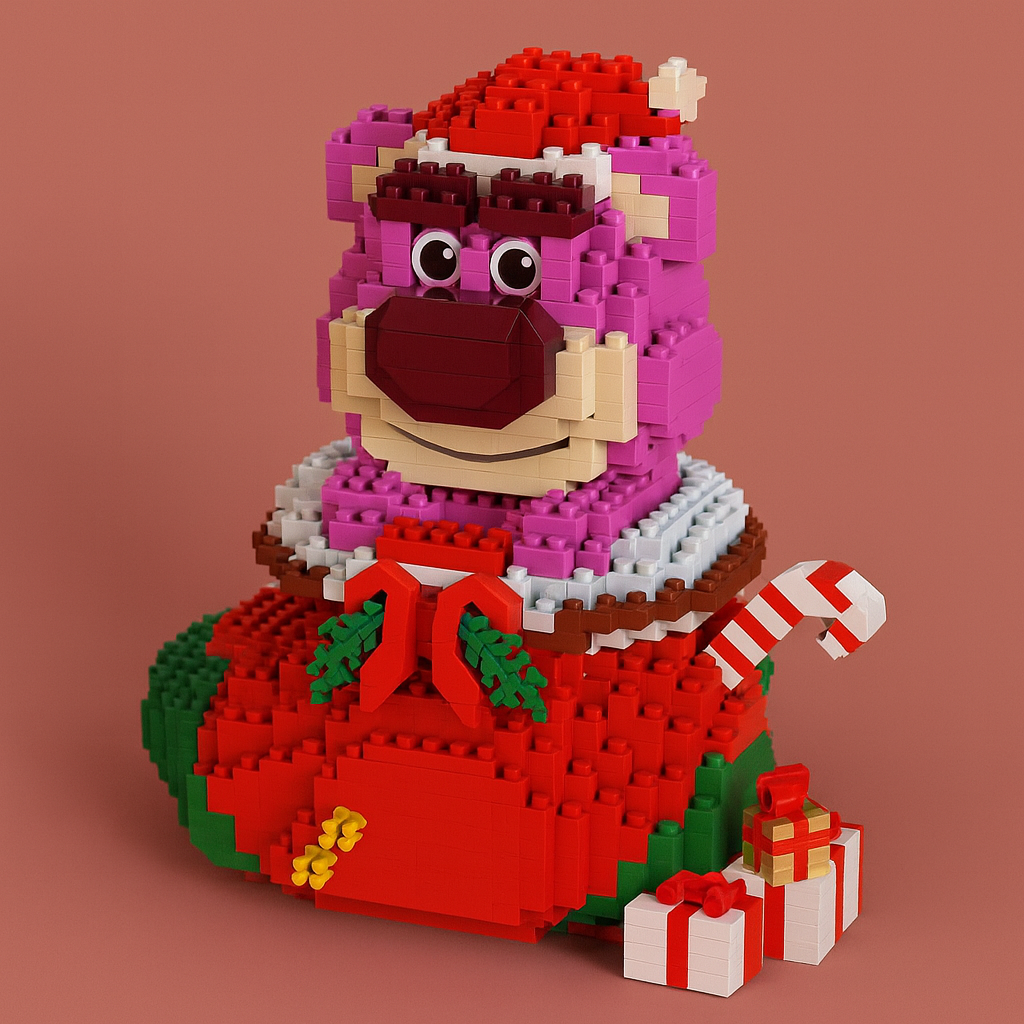 Pink Beer in Christmas Stocking | Building Blocks
