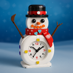 Snowman clock | Building blocks