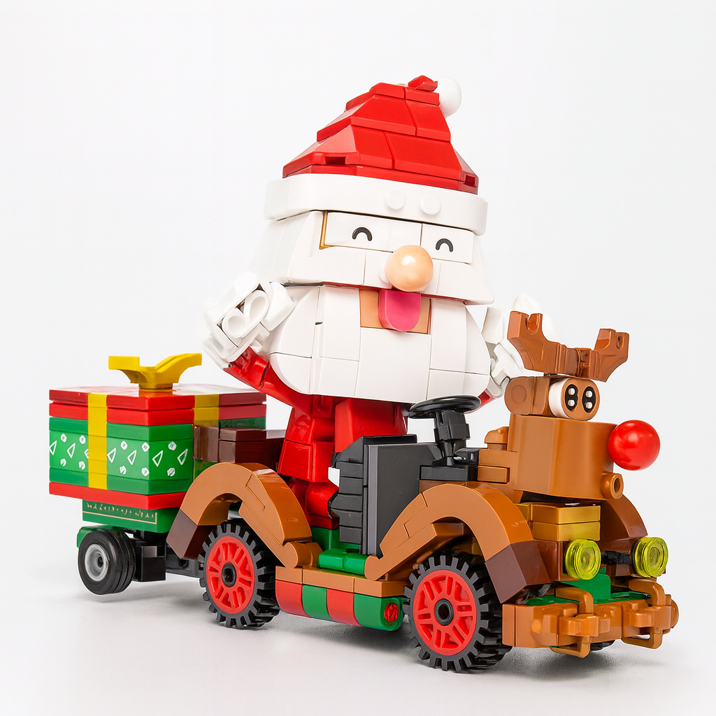 Santa Claus on Car | Building Blocks
