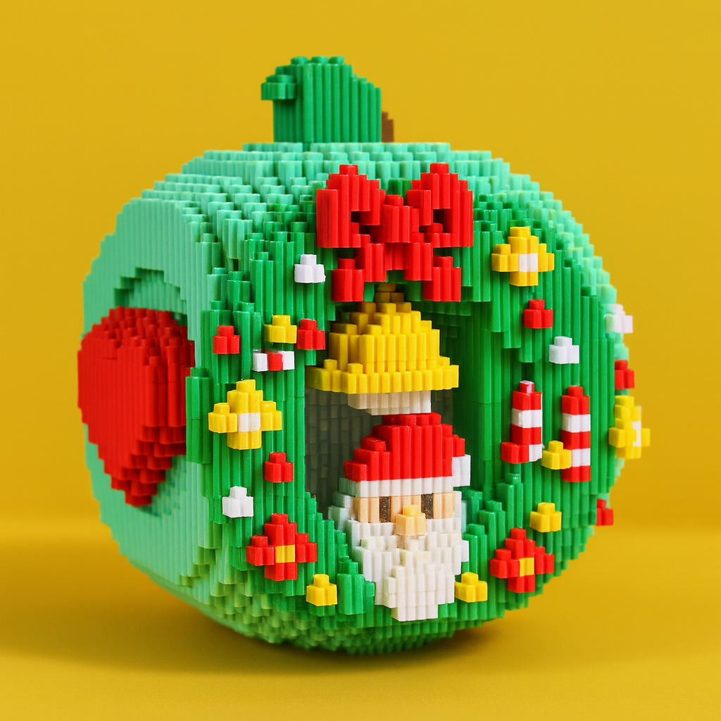 3D Christmas Apple | Building Blocks