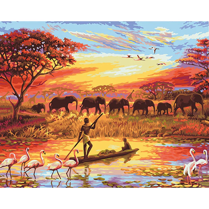 Beautiful Africa | Paint by Numbers