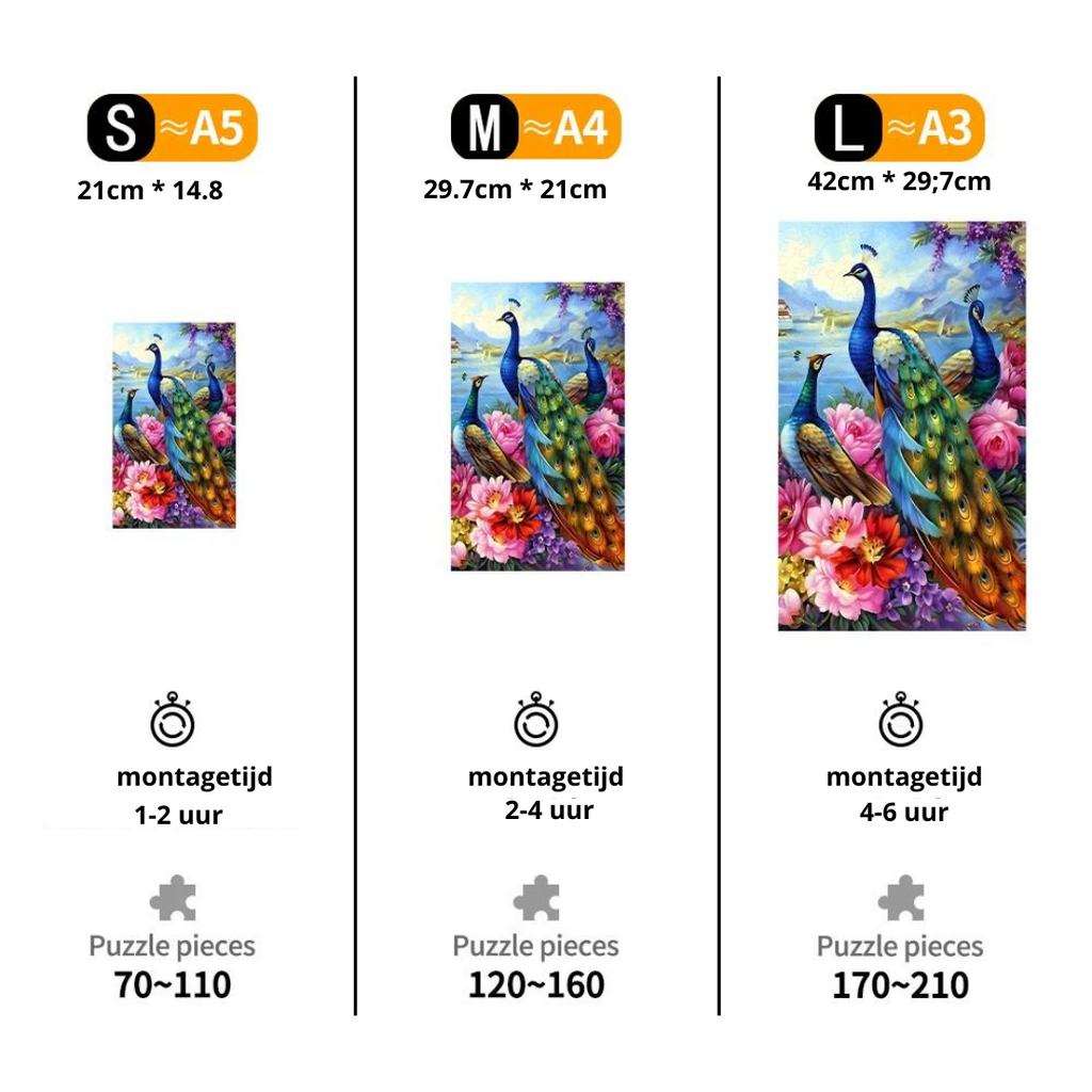 Peacocks | Wooden Puzzle