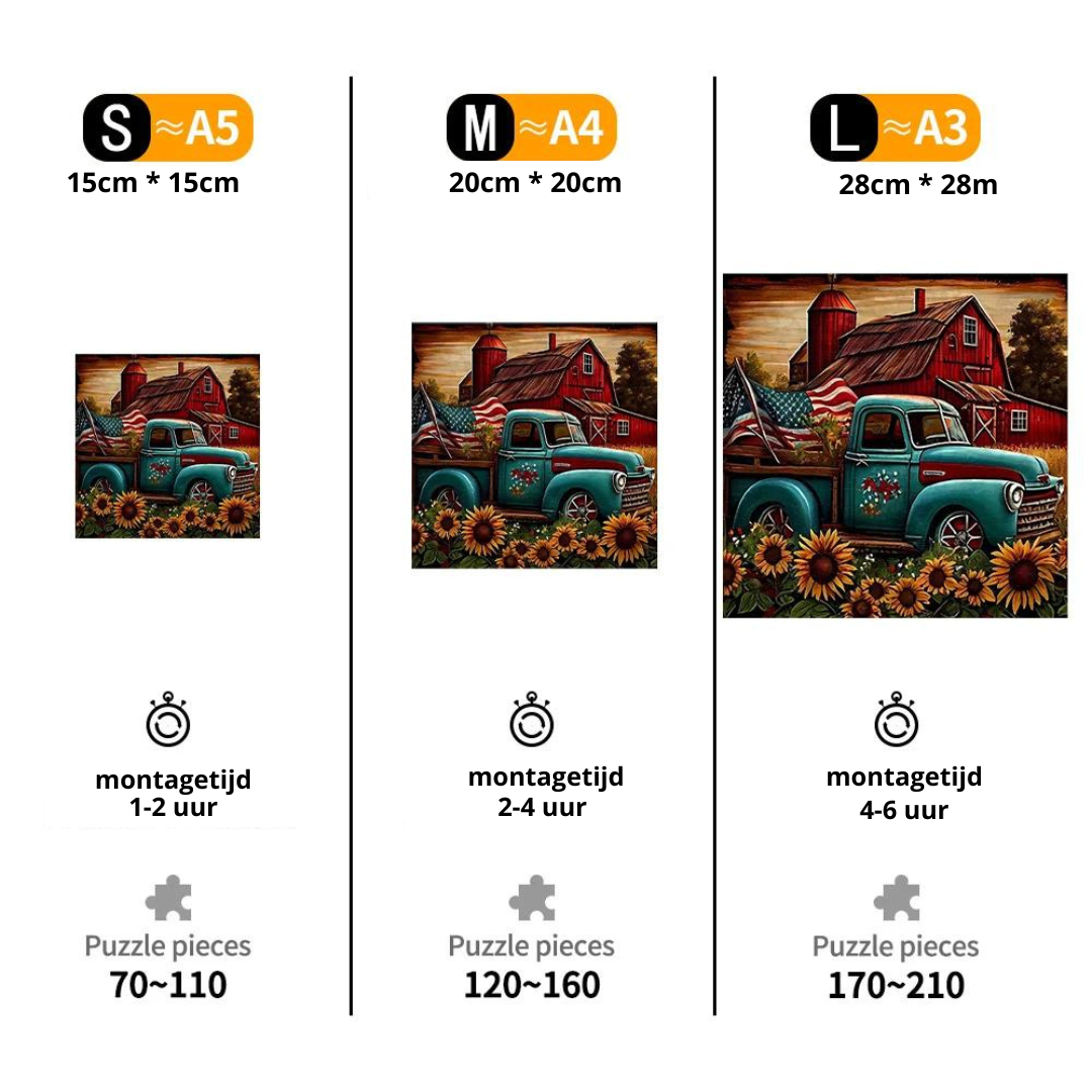 American Car | Wooden Puzzle