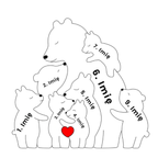 Family Single-Parent Cozy Bear - Symbol of Love