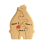 Wood Bear Family | Customizable, Personal, and Original