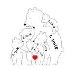 Family Single-Parent Cozy Bear - Symbol of Love