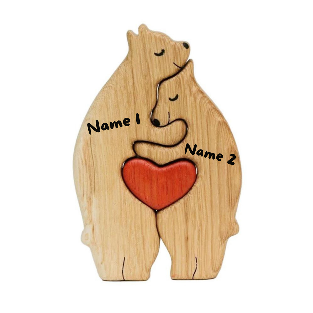 Wood Bear Family | Customizable, Personal, and Original