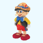 Girl with a long nose | Construction Blocks