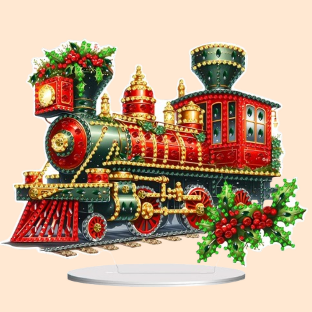 5D Christmas Train | Diamond Painting