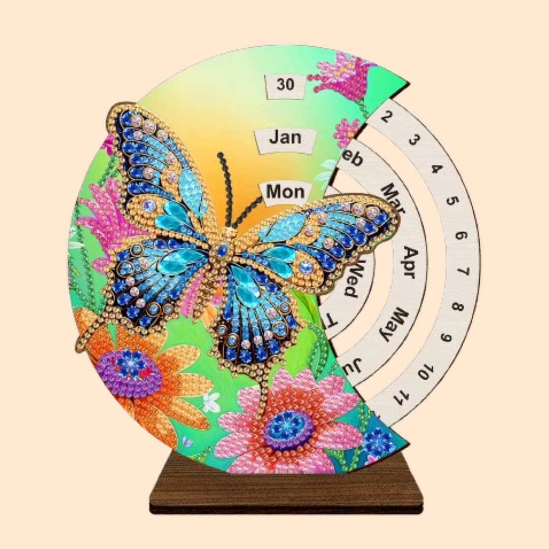 Blue Butterfly | Calendar | Diamond Painting