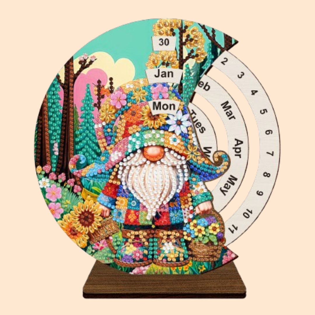 Gnome | Calendar | Diamond Painting