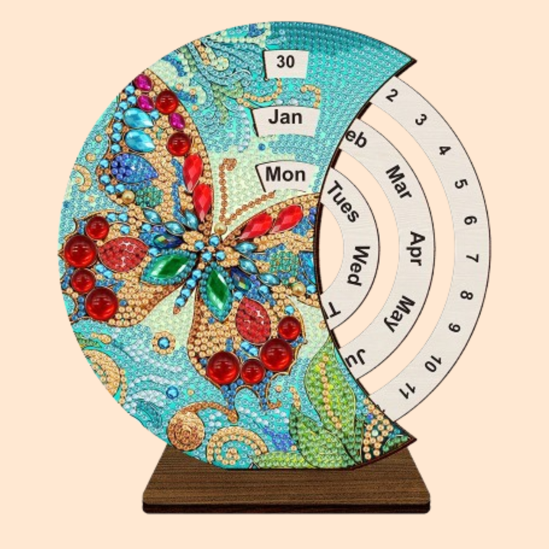 Rode Butterfly | Calendar | Diamond Painting