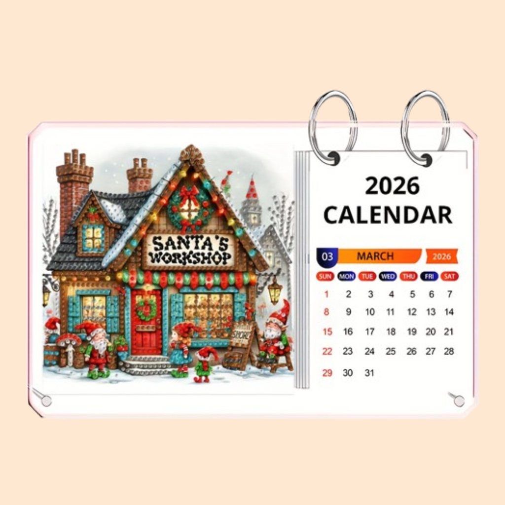 Christmas Shop | Standing Calendar | Diamond Painting