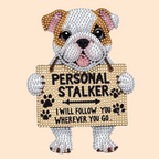 Moving dog | Diamond painting