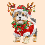 Moving Christmas Dog | Diamond Painting