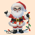 Moving Santa Claus with Glasses | Diamond Painting