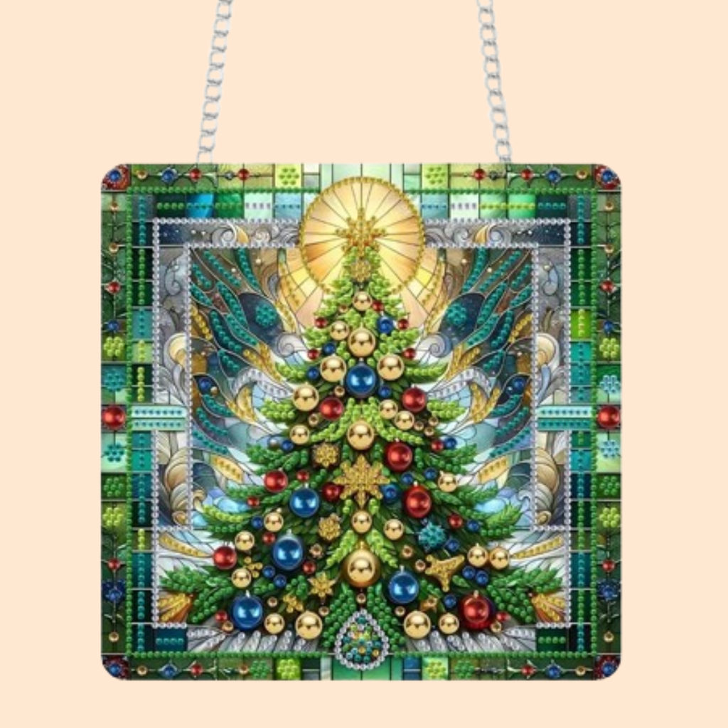 Christmas Tree | Door Hanger | Diamond Painting