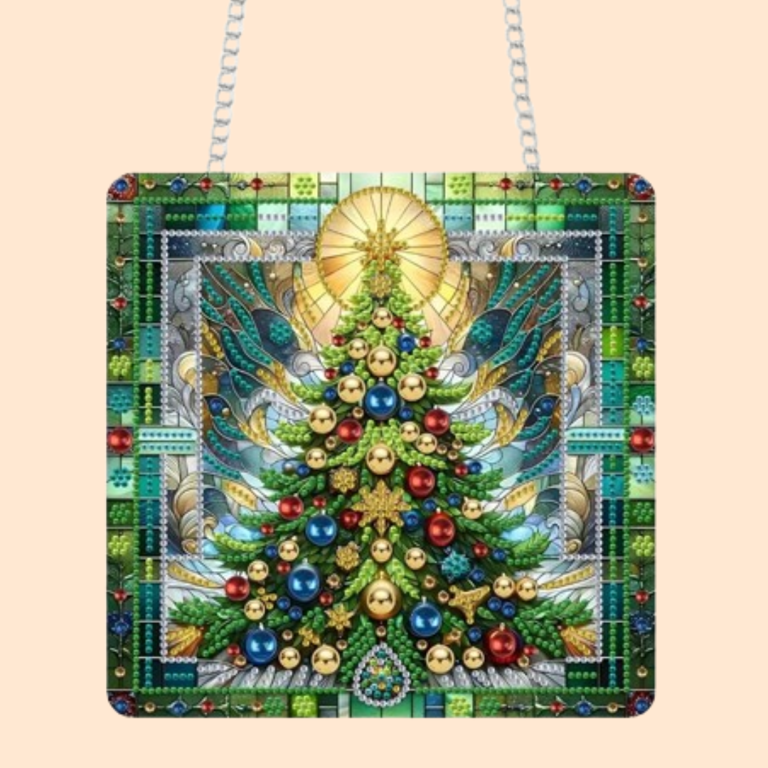 Christmas Tree | Door Hanger | Diamond Painting