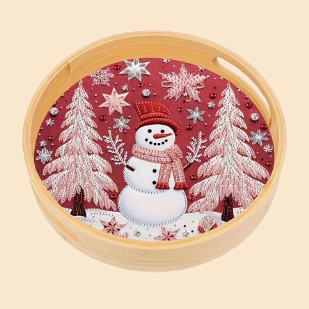 Snowman | Tray | Diamond Painting