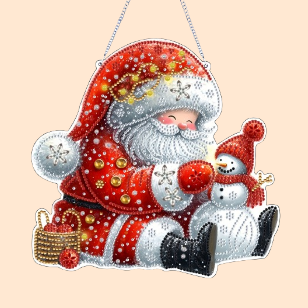 Christmas Santa Diamond Painting Decoration Hanger