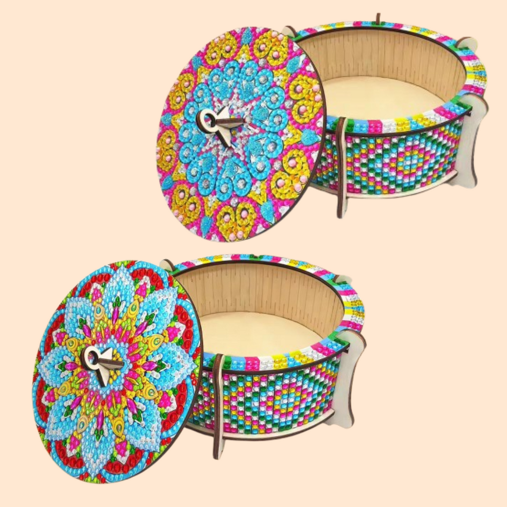 Mandala Wooden Box | Diamond Painting