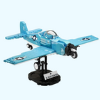 Blue fighter jet | Building blocks